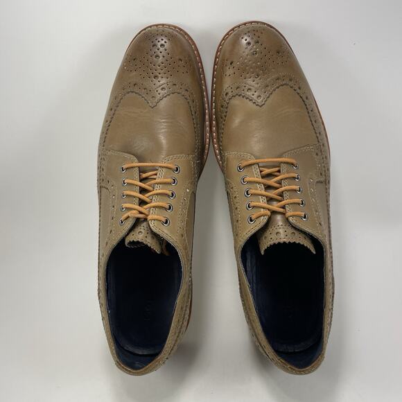 Cole Haan Cooper Wingtip Oxford Lace Up Dress Shoes Mens Size 9 Brown Tan main image 4